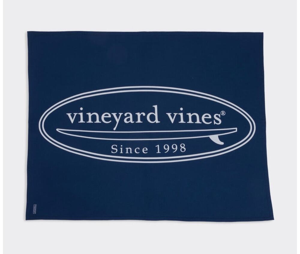 Vineyard Vines Fleece Blanket Blue Blazer 70x50